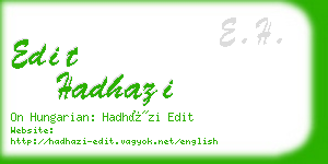 edit hadhazi business card